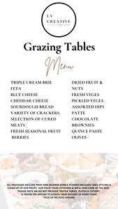 Grazing tables